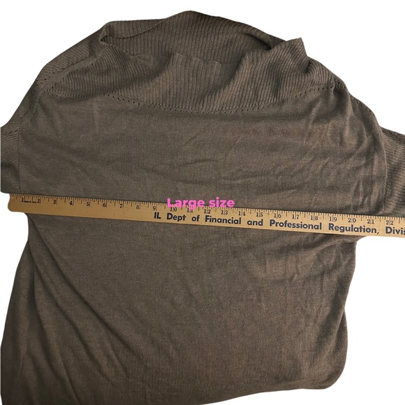 Michael Stars NWOT Gray Sweater Large and Small Off Shoulder - Picture 12 of 12